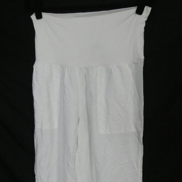 FOCUS 2000 | large | Textured Chic White Wide Leg Pants | NWOT - Picture 6 of 16